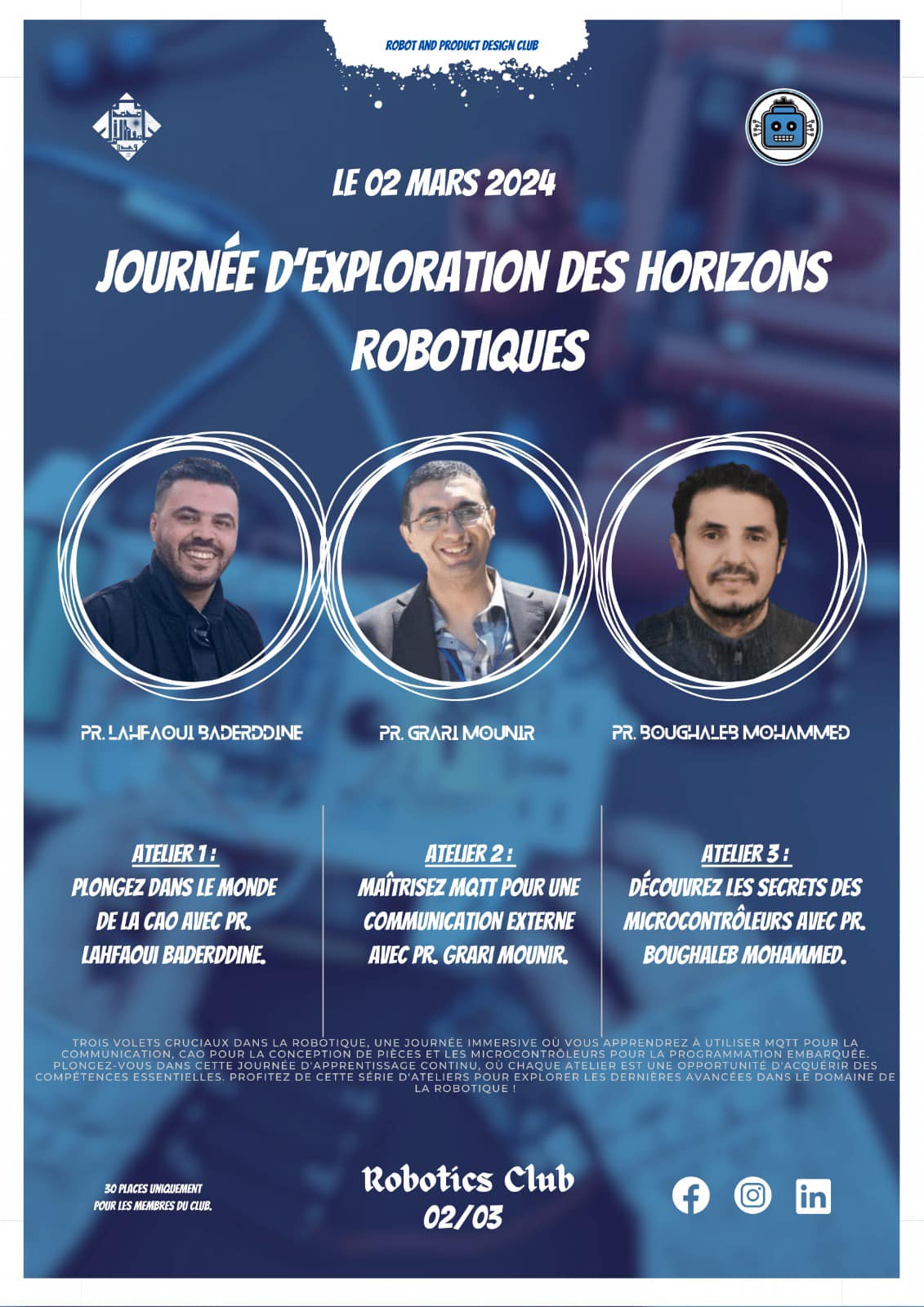 Journée d'exploration des horizons robotiques